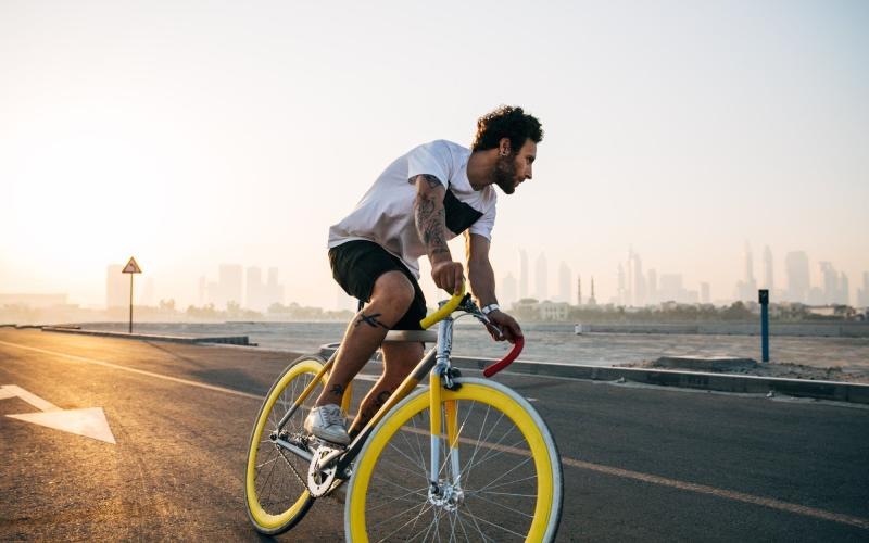 Find your perfect fit at Vantage Med Center a man riding a bicycle on a road
